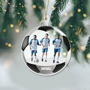 Custom Photo The Spirit Of Christmas For Sport Lovers Acrylic Ornament LM32 895439
