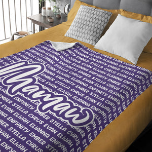 Custom Kid Names Blanket Gift For Mother's Day, Father's Day Personalized Gift HO82 893536