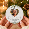 Personalized Memorial Photo Christmas In Our Hearts at Christmas & Forever Ceramic Ornament HO82 903502