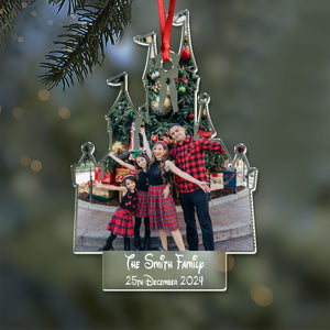 Custom Family Photo Disney Trip Acrylic Ornament LM32 895973