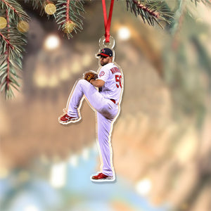 Custom Photo Baseball Players Personalized Acrylic Ornament HA75 897662
