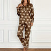 Custom Photo Dog Cat Christmas Satin Pajamas With Line TH10 894443