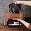 Custom Name Personalized Golf Engraved Men's Leather Toiletry Bag Gift for Golfer HA75 898588