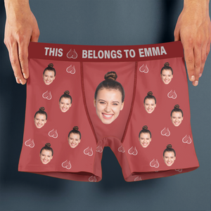 Custom Photo This Ball Belongs To Me Men's Boxer Briefs TH10 898173