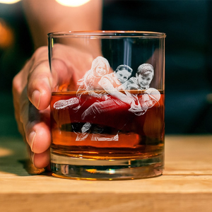 Custom Photo We Love You Daddy Happy Father's Day Whiskey Glass TH10 892793