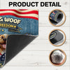 Custom 3D America Dog Red White Woof Doormat – Patriotic 250 Years of Freedom LM32 899221