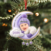 Custom Baby Photo First Christmas Acrylic Ornament, Personalized Christmas Baby Shower HA75 922068