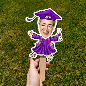 Custom Funny Face Photo Class of 2025 Graduation Face Fan TH10 892499