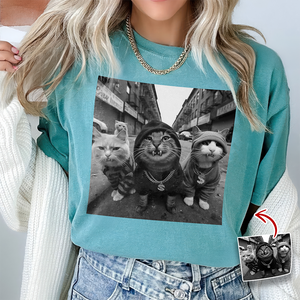 Custom Photo Funny Cat Gang Comfort Shirt For Cat Lovers TH10 896149