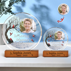 Custom Photo I'm Always With You Memorial Round Acrylic Frame Block HA75 898006