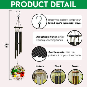 Personalized Until We Meet Again At The Rainbow Bridge Dog Memorial Acrylic Wind Chimes TH10 894205