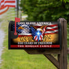 Custom Name God Bless America - 250 Years Of Freedom Patriotic Mailbox Cover HO82 901034