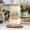 Personalized Glass Can With Lid Teacher Appreciation Gift, Back To School Gift CH07 896158