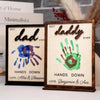 Personalized Hands Down Best Dad Ever 2-Layered Wooden Plaque - Father's Day Gift HO82 902554