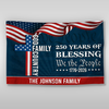 Custom Family Name We The People American Flag, 250 Years of Blessing House Flag CH07 910182