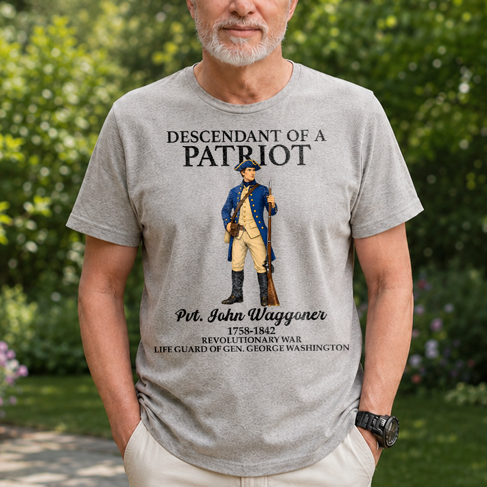 Custom Name Descendant of a Patriot Dark Shirt TH10 169947