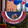 Custom Family Name Home Of The Free Because Of The Brave Non-Pleated Fan Flag CH07 910180