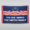 250 Years Anniversary Custom Family Name America House Flag CH07 910188