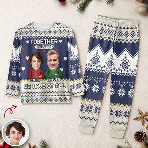 Custom Funny Face You And Me We Are A Team Together Sleepwear LM32 895571