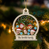 Custom Cute Family Face Photo Personalized Shaker Ornament Christmas Gift For Family CH07 896914