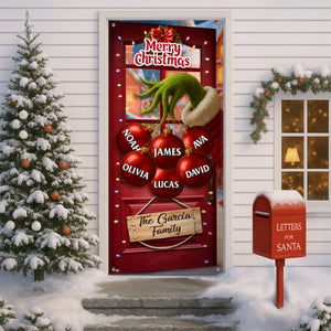 Custom Funny Ew People Christmas Family Merry Grinchmas Door Cover CH07 899964