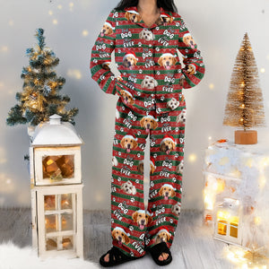 Custom Dog Face Cute Best Dog Dad Ever Christmas Pajamas LM32 895749