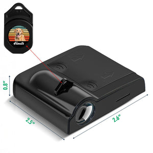Custom Dog Photo With Vintage Retro Style Car Door Projector Light HO82 894360
