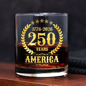 America 250 Years America 250th Anniversary Whiskey Glass HA75 897424
