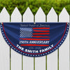 Custom Family Name USA 250th Anniversary Non-Pleated Fan Flag HA75 920290