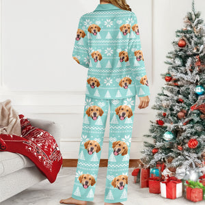 Christmas Is Coming Aztec Pattern - Custom Dog Face Photo Pajamas Christmas Gift For Dog Lovers CH07 896134