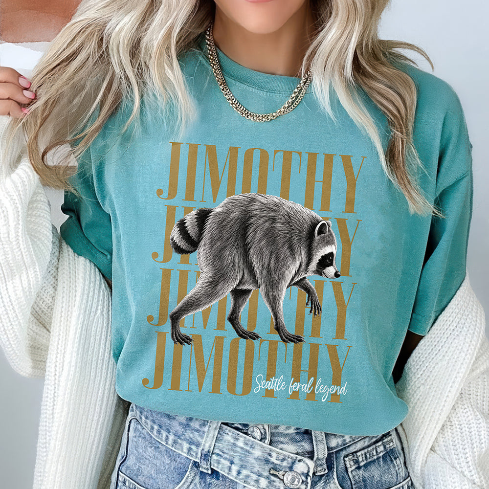Jimothy Raccoon Vintage Comfort Shirt, Funny Viral Jimothy Seattle Feral Legend Shirt CH07 180254