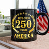 America 250 Years America 250th Anniversary Black Mug HA75 897420
