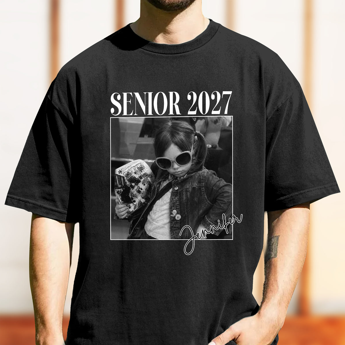 Personalized Senior 2027 Photo Comfort Shirt Graduation Gift TH10 170627