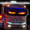 Demon LED Eyes for Car Truck Windshield, Programmable Animated LED Sign, Flexible Car Window Light, Halloween Car Decor HA75 922204