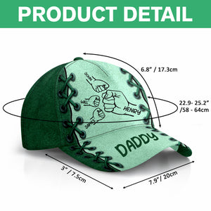 First Bump Daddy With Kids Classic Cap Personalized Gift For Dad, Father's Day HO82 894128
