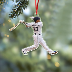 Custom Photo Baseball Players Personalized Acrylic Ornament HA75 897662