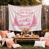 Personalized Welcome To Camp Tapestry Banner - Decorations Camping Decor, Bachelorette Banner HO82 903046
