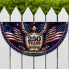 Custom Family Name 250th Birthday Party Patriotic Shield Eagle Non-Pleated Fan Flag CH07 911692