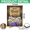 Dad Or Grandpa Golf Best Dad By Par Family 2-Layered Wooden Plaque With Stand Personalized Gift For Father's Day, Dad HO82 894044