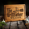 The Grillfather BBQ Engraved Cutting Board Personalized Gift For Father's Day HO82 893990