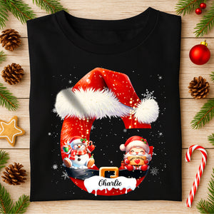 Custom Name With Santa Icon Christmas Family Matching Shirt CH07 896732