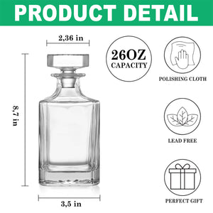 Personalized Gift To Dad The Man The Myth The Legend Decanter HO82 894496