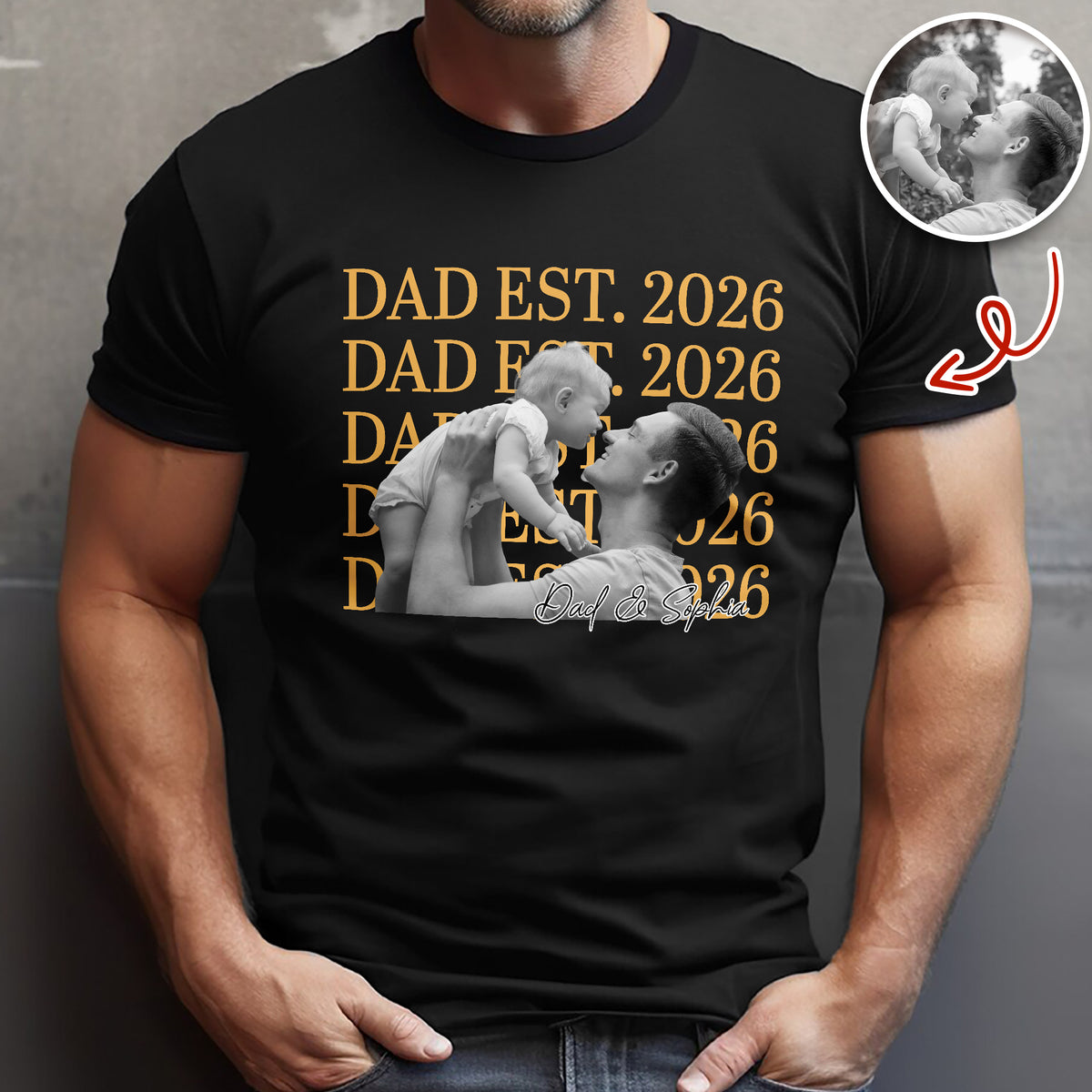 Personalized Vintage Photo Dad EST Comfort Shirt HA75 921462