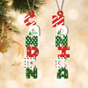 Personalized Name Letter Christmas Wood Ornament Family Gift HA75 897850