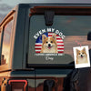 Custom Photo Even My Dogs Love America 250 Sticker HO82 900450