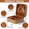Personalized Floral Leather Travel Jewelry Box Gifts for Women, Birthday Gifts HO82 901156