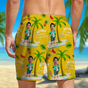 Custom Face All Over Print Beach Short Personalized Retirement Gift for Dad LM32 893499