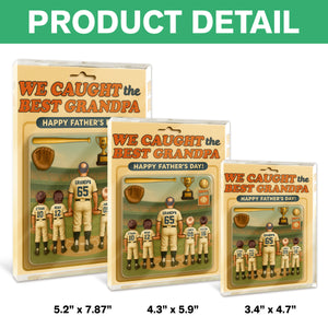 We Caught the Best Dad Baseball Figure Acrylic Block Plaque Personalized Gift For Father's Day HO82 893810