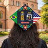 Personalized Country Flag Graduation Cap Topper Class of 2026 Gift CH07 910900