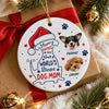 Custom Photo Merry Woofmas To The World Dog Ceramic Ornament HO82 903504